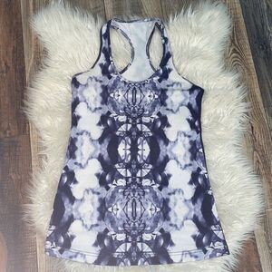 Lululemon Cool Racerback Ink Blot White Deep Indigo